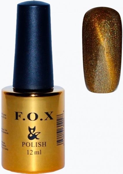 Гель-лак для нігтів F.O.X Chameleon POLISH GOLD 804 коричневий 12 мл 