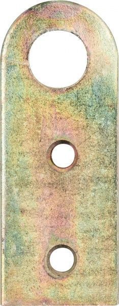 Проушина для замка  66х25х2 мм желтый цинк