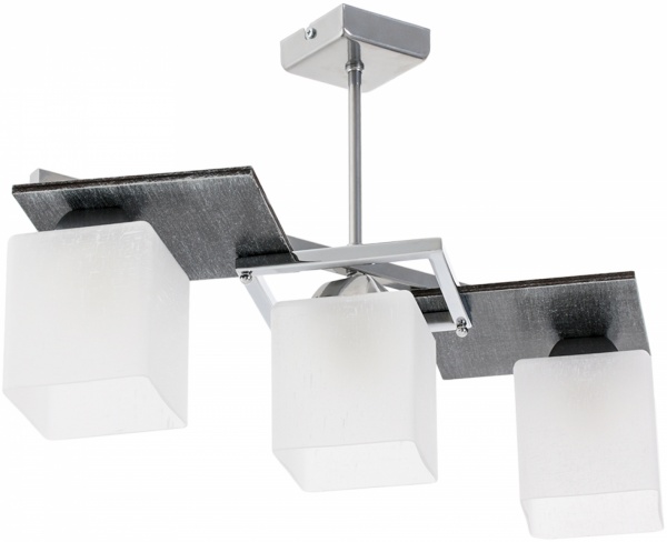 Люстра стельова Luminex Ross 3xE27 білий/хром 6324 