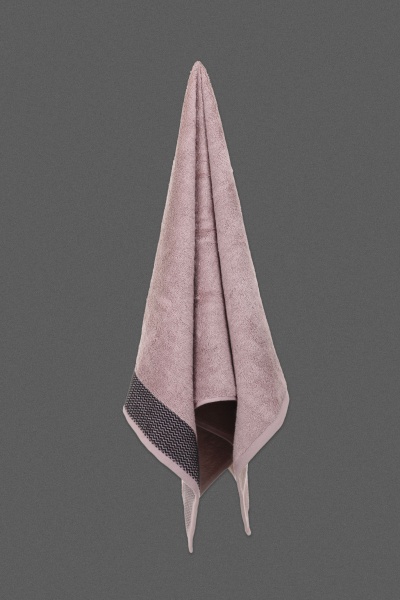 Набір рушників махрових Bamboo 50х90, 70х140 2шт темно-рожевий BILTEX 