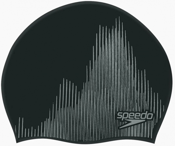 Шапочка для плавания Speedo REV MOUD SILC CAP AU 8-09337F935 one size черный с белым