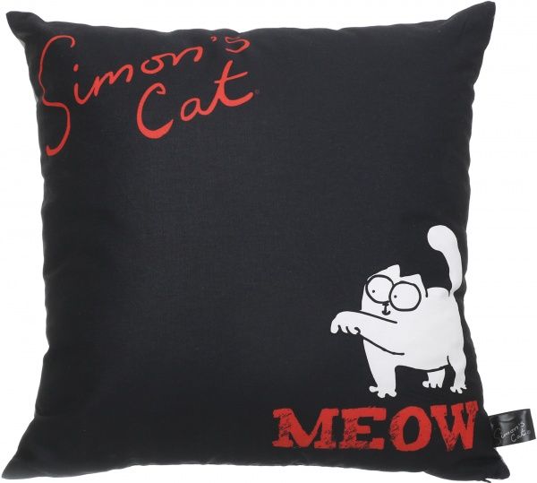 Подушка декоративная 2251952505015 41x41 см красный с серым Simon's Cat 
