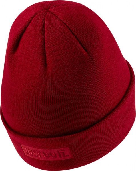 Шапка Nike Y NK BEANIE METAL SWOOSH CI3711-620 OS красный