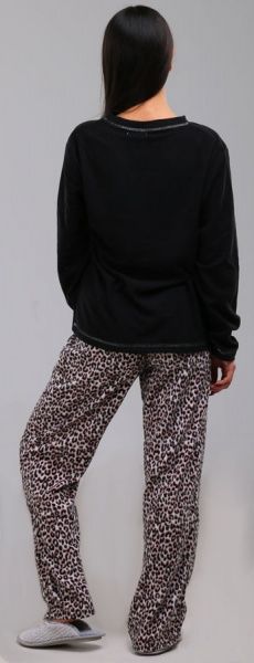 Костюм домашний женский La Nuit Leopard р. M черный 