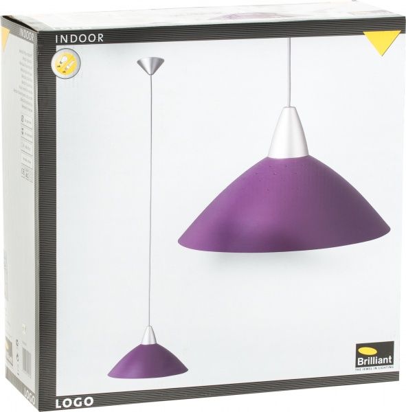 Подвес Brilliant Logo 1xE27 фиолетовый 78270/78