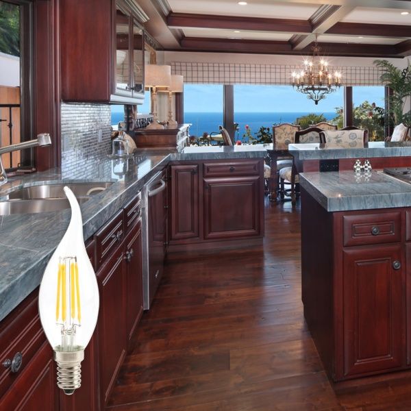 Лампа світлодіодна LightMaster FIL Deco CF37 6,5 Вт E14 2700 К 230 В LB-659 