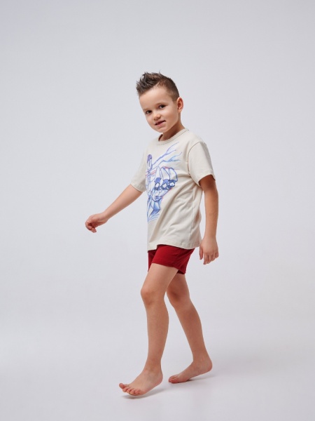 Пижама для мальчиков Smil 104515 р.98 светло-бежевый 