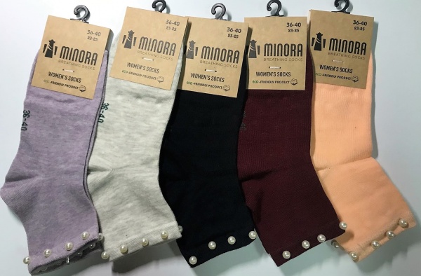 Носки женские MINORA 310 р.36-40 в ассортименте