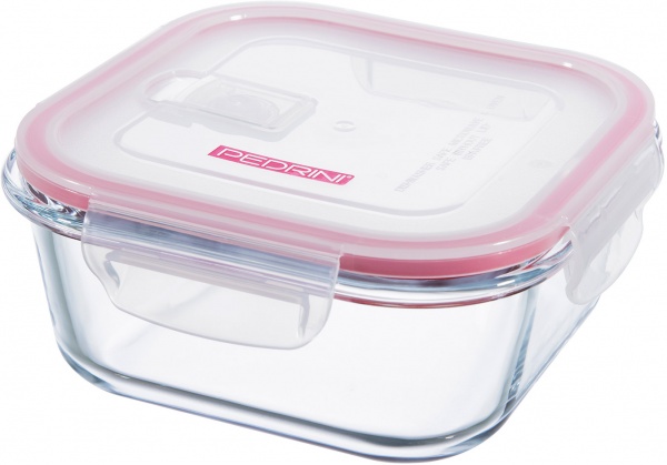 Контейнер харчовий квадратний 800 мл 16x16x6,7 см 04GD222 Pedrini