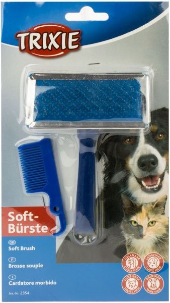 Пуходерка TRIXIE с расческой 2354