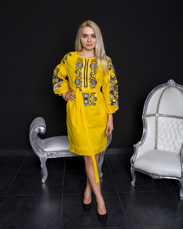 Платье Galychanka Мелания Wdr-047-1 р.M 1023 Желтая