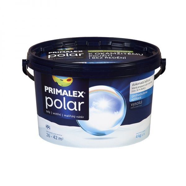 Фарба вапняна PRIMALEX Polar мат білий 4кг 