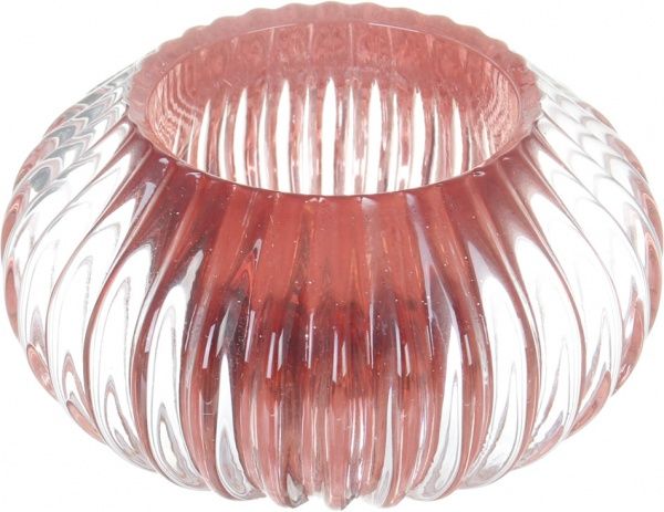 Свічник скляний 11х6 см в асортименті