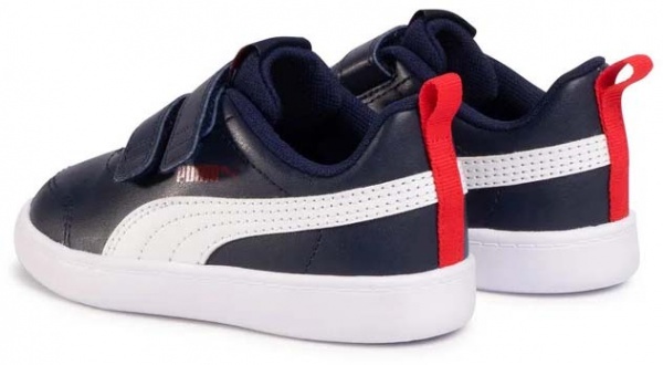 Кроссовки Puma COURTFLEX V2 V INF PEACOAT-HIGH RISK 37154401 р.20 синий