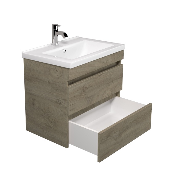 Тумба підвісна ScandiSPA Wood 60-A з умивальником Cosmopolitan 60