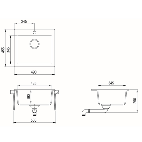 Мийка врізна Teka Clivo 50 S-TQ (40148012) топаз