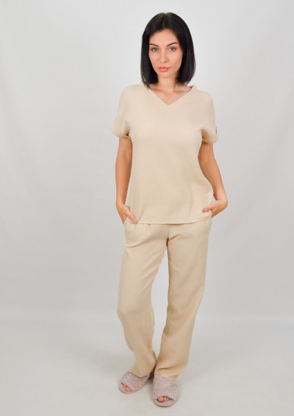 Джемпер Roksana Muslin №1133 р. 48 бежевый