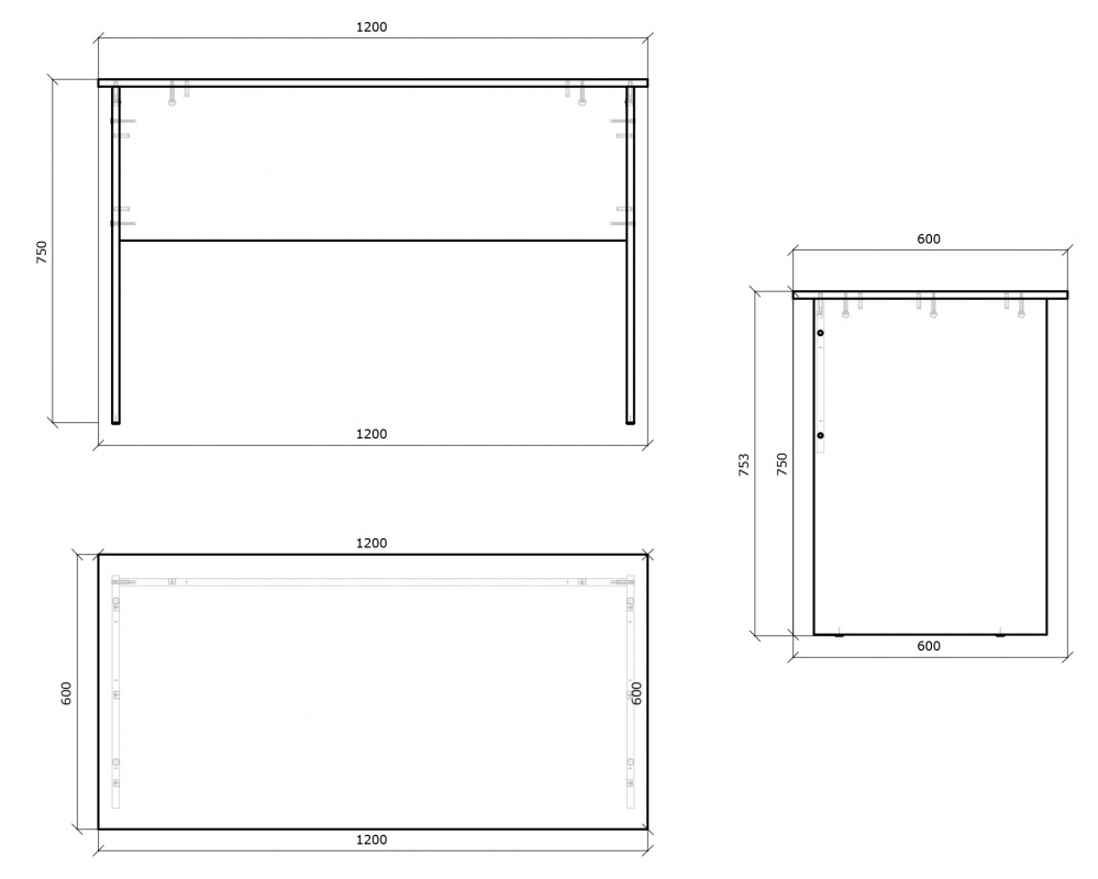 Стол письменный Грейд Оптимал 1 дуб сонома