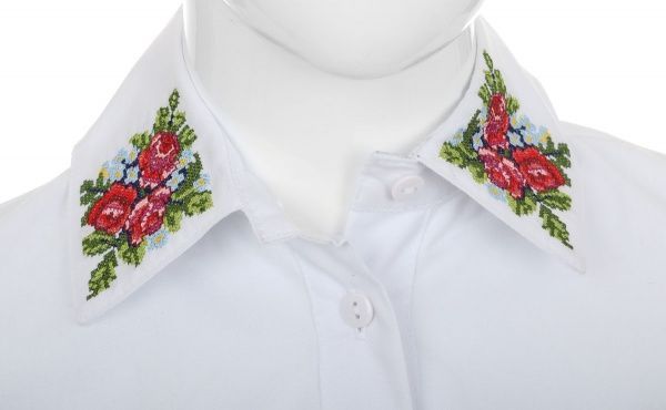 Вышиванка Эдельвика р.146 красныйзеленый 641-18/09 