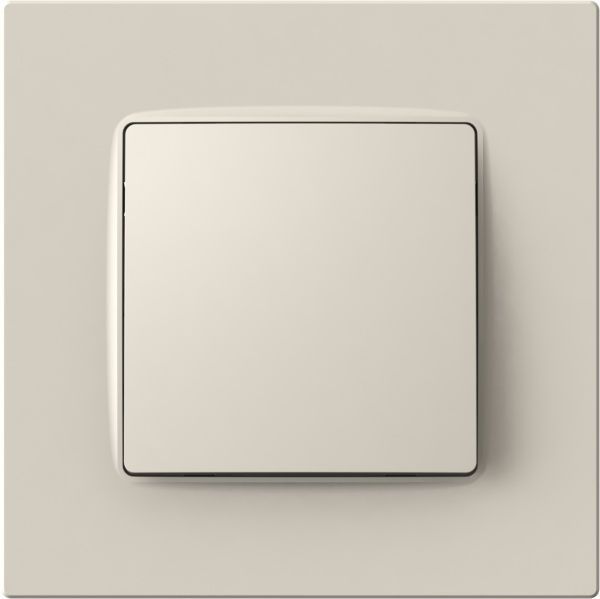 Переключатель проходной одноклавишный Plank Electrotechnic Classic/Nordic без подсветки 10 А 250В слоновая кость PLK0211131