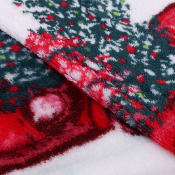 Плед Merry Cab 150x180 см белый с рисунком La Nuit 