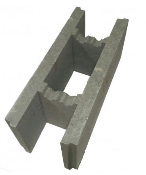 Блок бетонный для несъемная опалубки 500х200х200 мм 