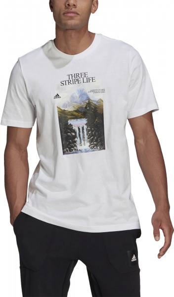 Футболка Adidas MOUNTAIN TEE M GN6851 р.S білий