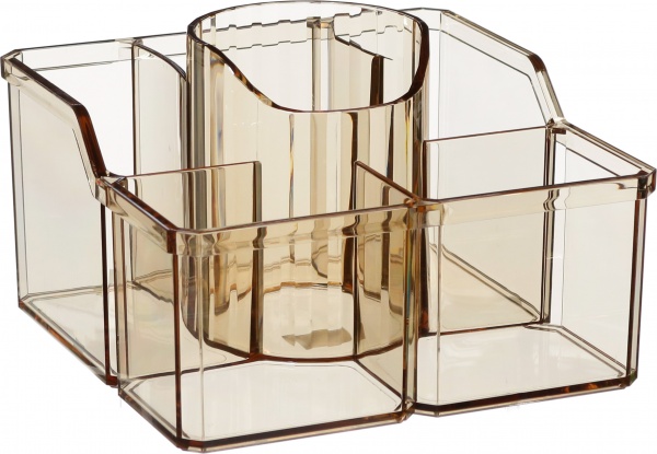 Органайзер для косметики Cute 18x18x11.6 см бежевий 
