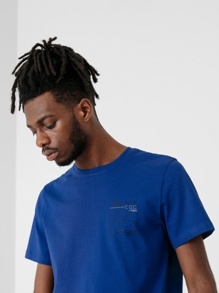 Футболка 4F D4L21-TSM228-31S р.S темно-синій