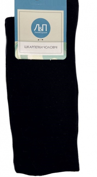 Шкарпетки чоловічі Лівий&Правий 210 (класичні) р. 42-43 чорний 1 пар 