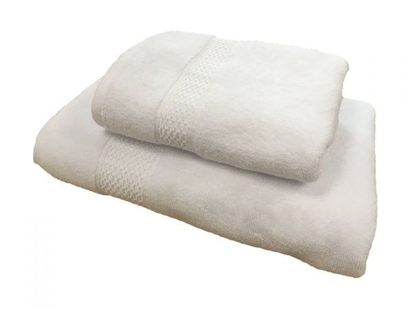 Полотенце махровое 70x140 см белый Saffran 