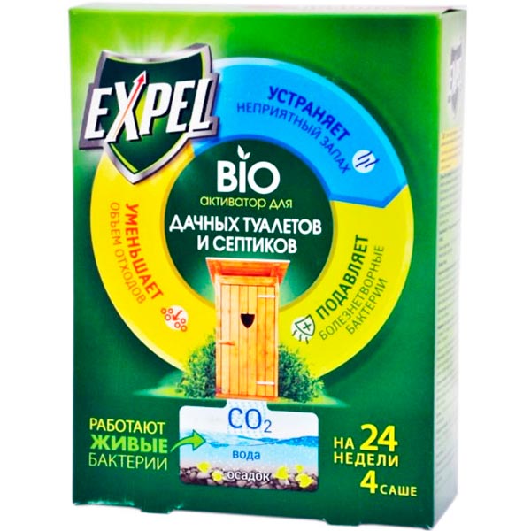 Биоактиватор Expel для дачных туалетов и септиков 3 саше TS0001