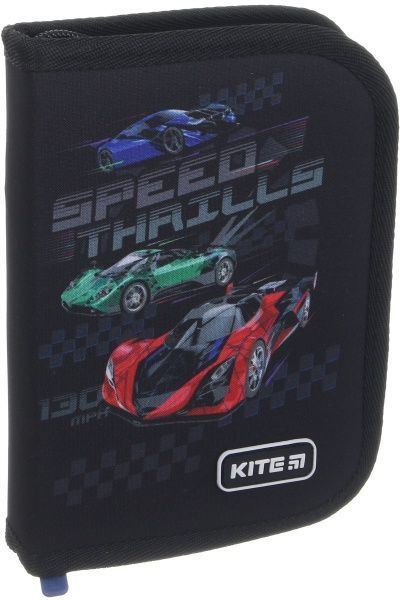 Пенал школьный без наполнения K19-622-14 Speed KITE черный