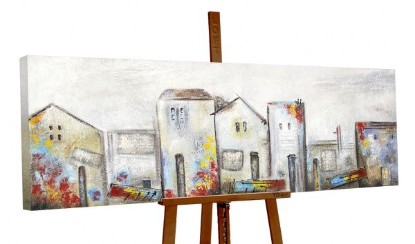 Картина Городской пейзаж 50x150 см Юрис Проф Арт 