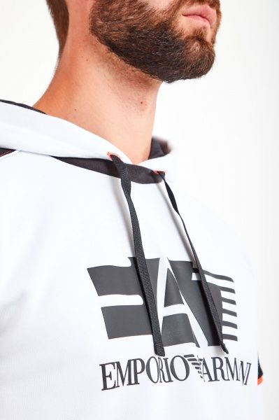 Джемпер EA7 Felpa 3HPM40-PJJ5Z-1100 р. L білий