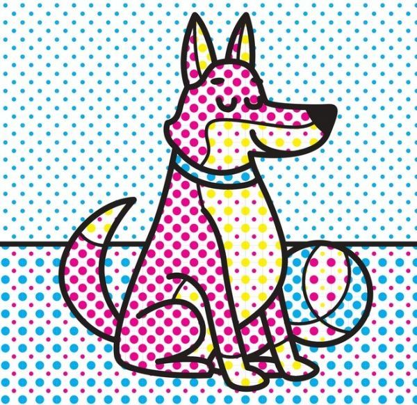 Розмальовка водяна Книжковий Хмарочос Мій коргі