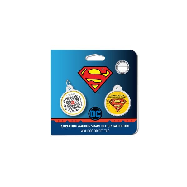 Адресница WAUDOG Smart ID Супермен винтаж премиум