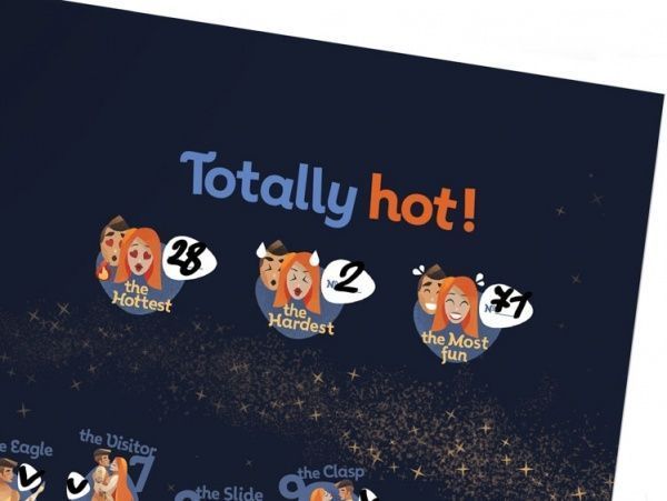 Cкретч постер 100 ДЕЛ KAMASUTRA edition (тубус)