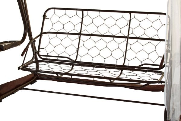 Качели OLSA Турин-Премиум FLOWER 2442х1440х1810 мм коричневые цветы 