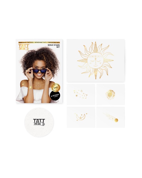 Тату тимчасове TATTon.me Gold Stars Set