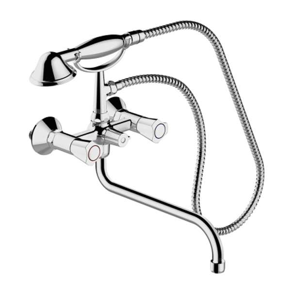 Смеситель для ванны Bravat Duo F6133186CP-LB