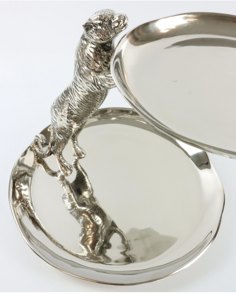 Блюдо для подачі двояурусне Crazy Tiger 38 х 38 х 33 см (5133) HOFF 