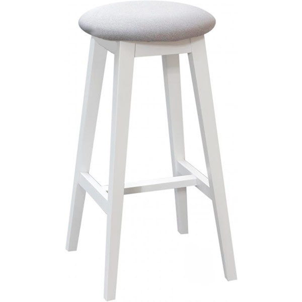 Табурет барный РПМК круглый мягкий серый 