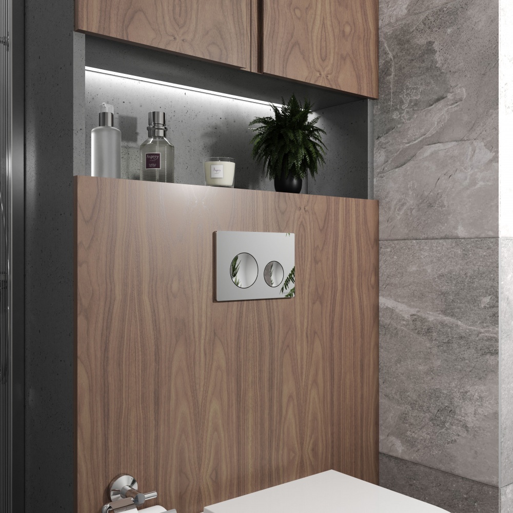 Клавіша змиву Koller Pool Round Pro New хром глянсовий