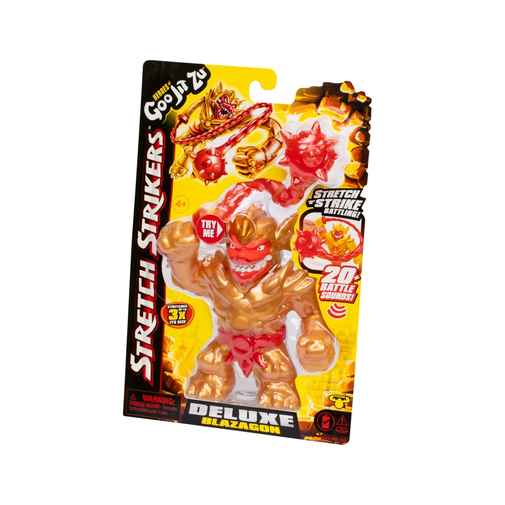 Игрушка-антистресс GooJitZu Герои Гуджитсу Блейзагон Делюкс (Стретч Страйкерс) 123646