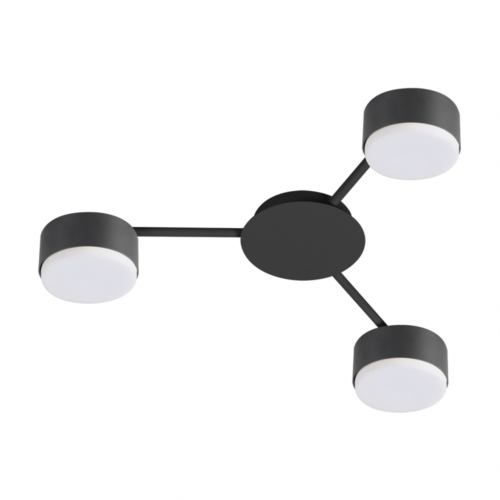 Люстра стельова Eurolamp Iron Glow 3xGX70 чорний LED-LR-3хGX70(black)