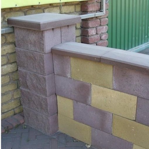 Кришка для стовпчика Золотой Мандарин 38х38х7 см коричнева