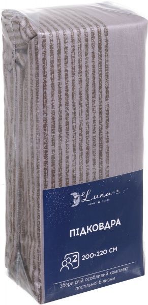 Підковдра Stripe двоспальна 200x220 см різнокольоровий Luna 