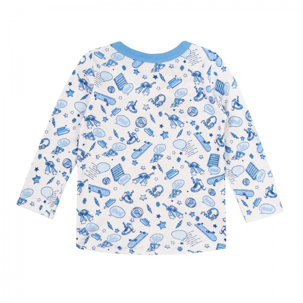 Кофта для мальчика ЛяЛя 3БК003-1 р.80 голубой 2-032 