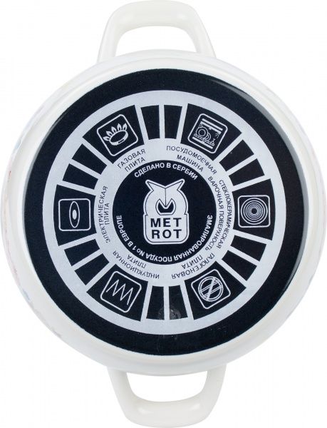 Кастрюля с крышкой Принц 3 л Золотой петушок 2681 Metrot